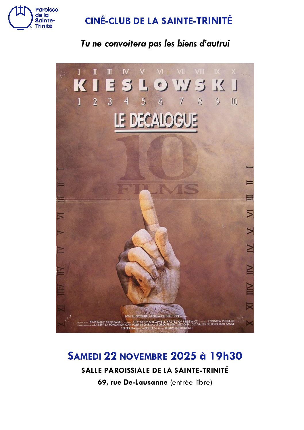 CINÉ CLUB DE LA SAINTE-TRINITÉ